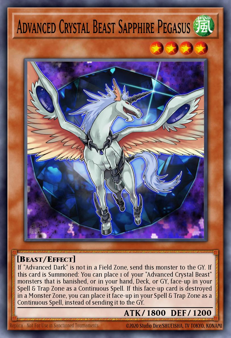 Entwickeltes Kristallungeheuer Saphirpegasus