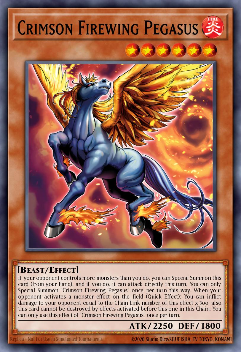 Feuerroter Feuerflügel-Pegasus