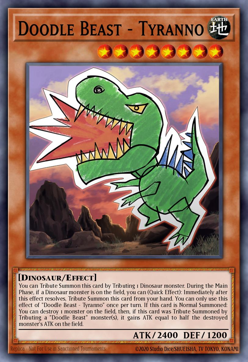 Gekritzeltes Ungeheuer - Tyranno