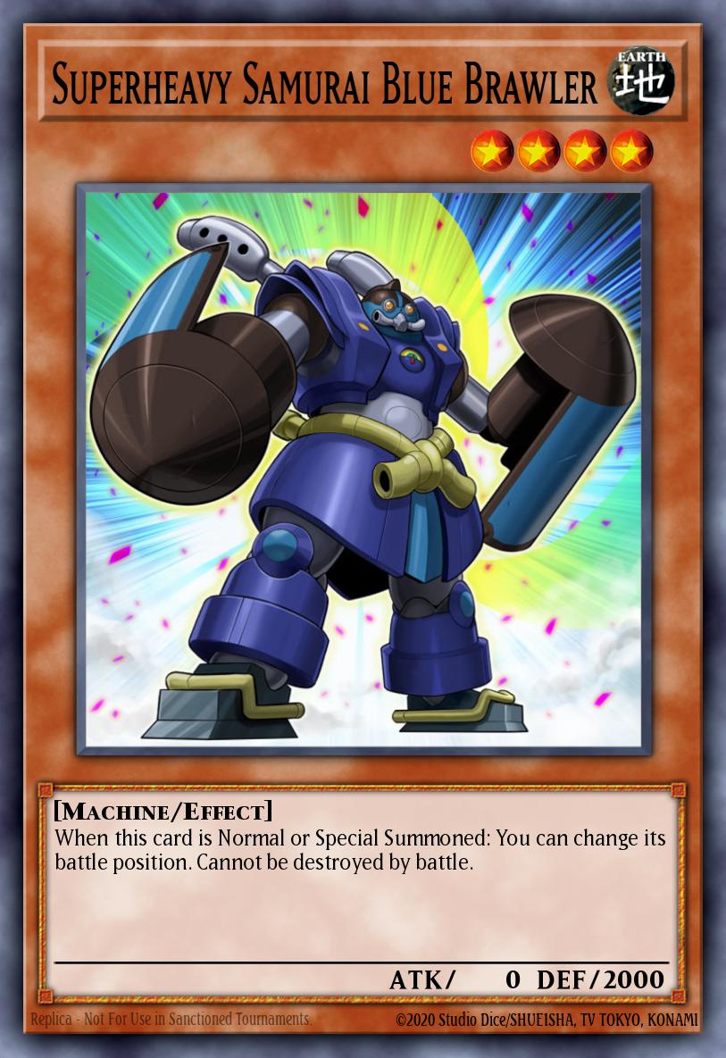 Superstarker Samurai Blauer Streiter