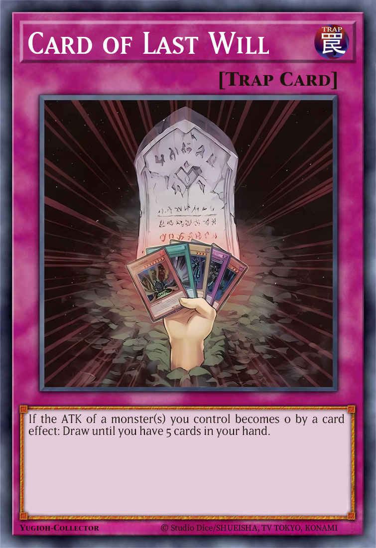 Card of Last Will