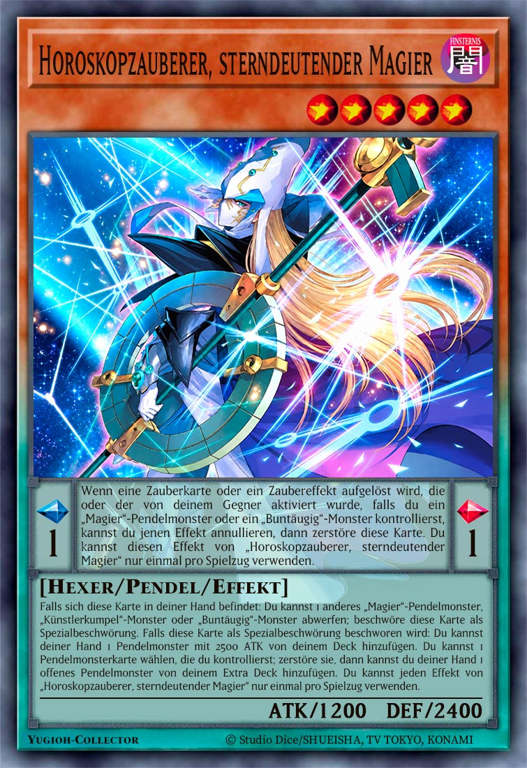 Horoskopzauberer, sterndeutender Magier