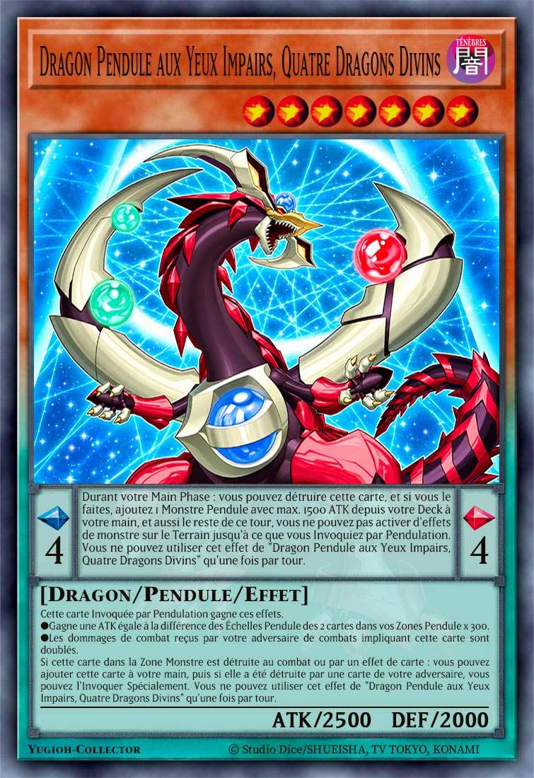 Dragon Pendule aux Yeux Impairs, Quatre Dragons Divins